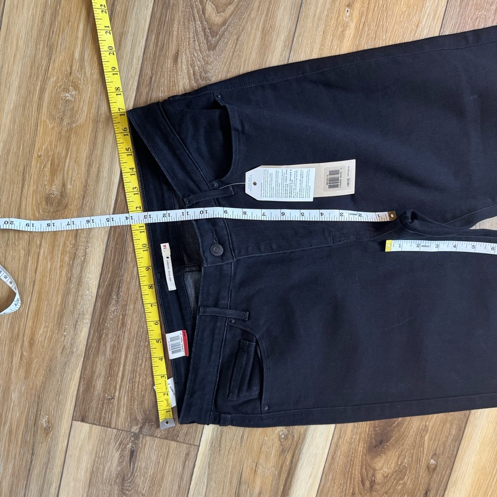 Levi’s Women's Black Skinny Jeans Midrise size 14 / 32 - Picture 5 of 10
